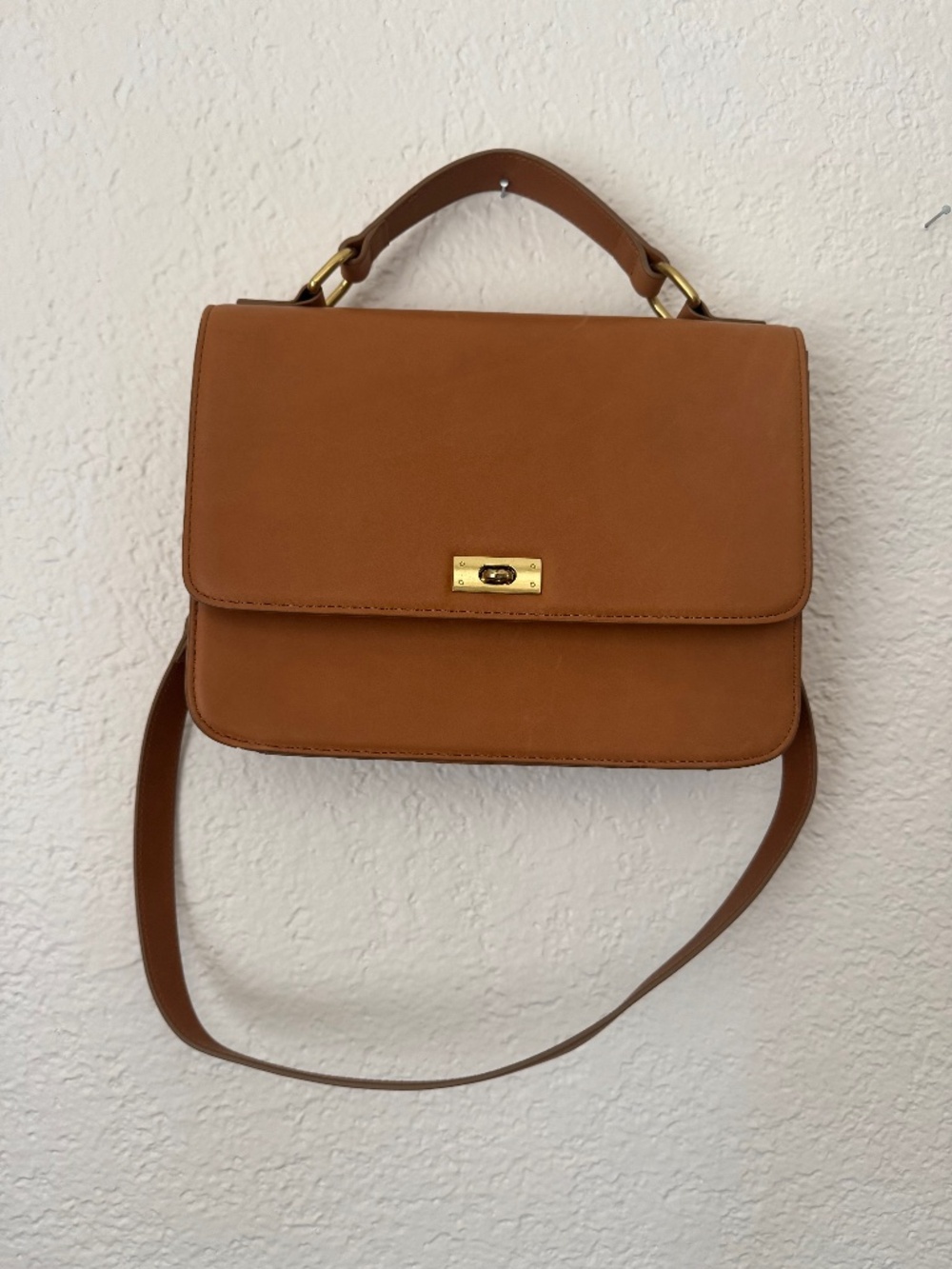 NWT J.Crew Leather Top-Handled Crossbody